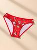 5Pcs/Set Women Cotton Panties Floral Red Underwear Low Waist Briefs Girls Panty Sexy Ladies Underpants Soft Female Lingerie S-L