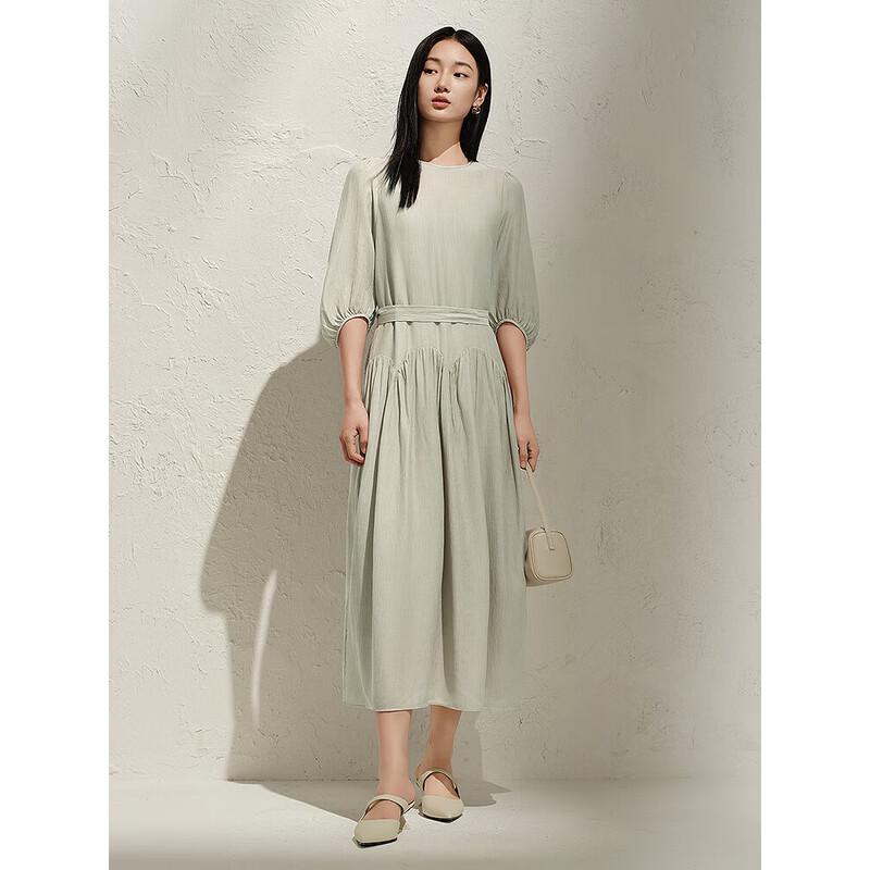 

JUZI ANNACCO Romantic Holiday Tulip Shirred Waist Dress M