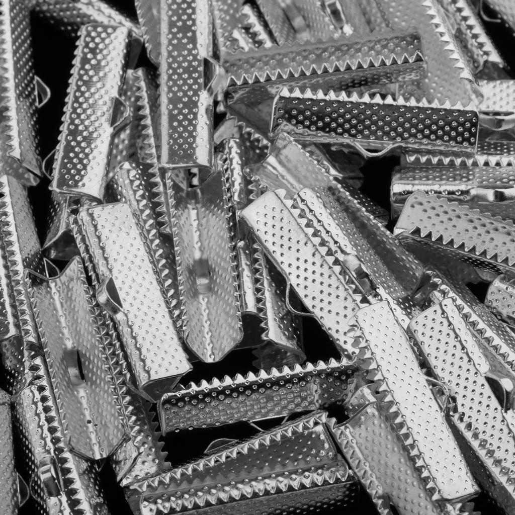 100 Band Bracelet Bookmark Crimp Terminal Cable End Findings Closures Fasteners