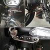 2 st Universal Motorcykel Strålkastare Montering Backspegel Strålkastare Blinkers Fäste Fast Fäste Montering