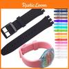 Pulseira de Relógio de Silicone Estilosa e Confortável Para Swatch Escolha Entre Mais de 100 Opções de Cores 16mm 17mm 19mm 20mm