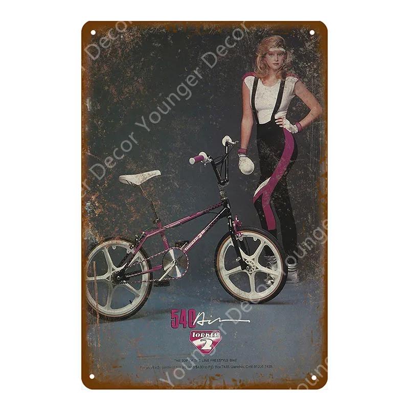 Ride Bicycle Metal Tin Signs Motor Cycling Riding Bike Vintage Poster Bar Pub Club Home Room Decor Wall Sticker Plaque YJ210