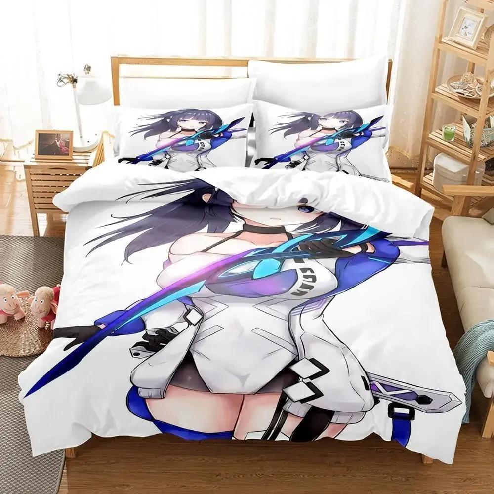 Honkai Impact 3 Bedding Set Single Twin Full Queen King Size Bed Set Aldult Kid Bedroom Duvet Cover Sets 3D Print Kawaii Anime