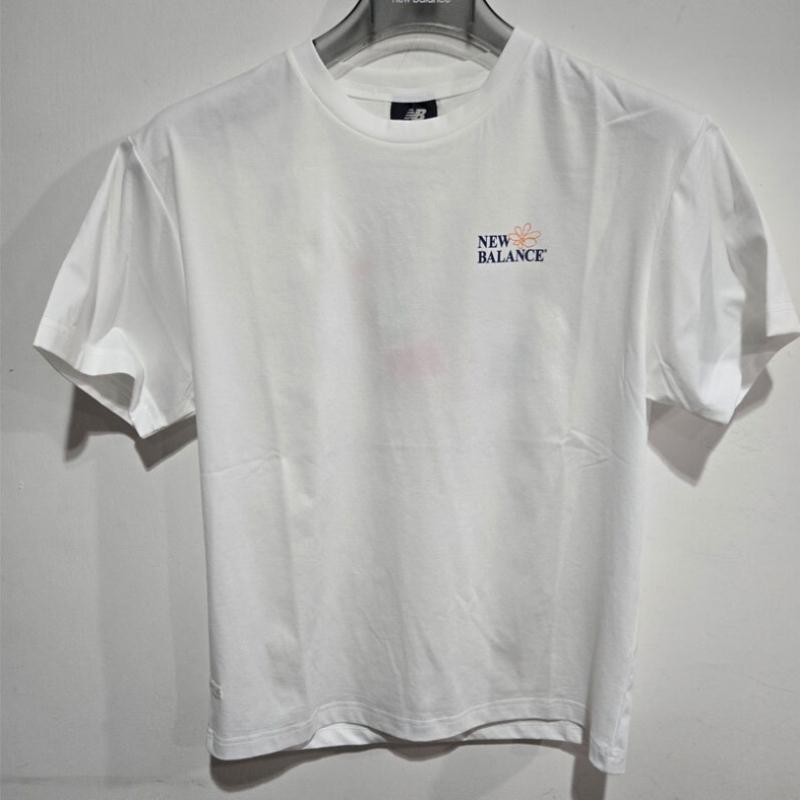 New Balance Uni Frozen Flower Short Sleeve Tee Nbnef31663 White