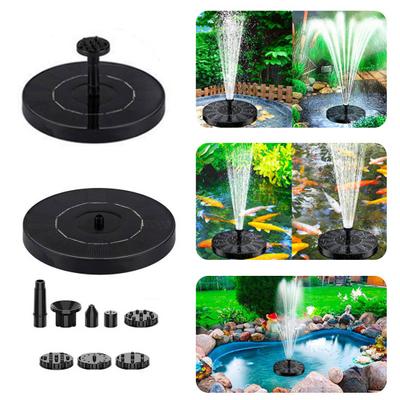 Solar Fountain Pump Kit Solar Powered Bird Bath Fountain with 6 Spray Nozzles Floating Solar