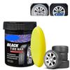 Black Tire Wax For Plastic And Rubber Repair Tire Interior Repair Wax,Multi-purpose Car Care,lasting Polish H1X8