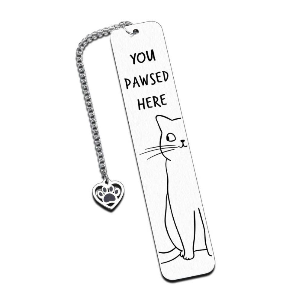 

Металевий кіт Закладки Колекції Кліп для читання книг для друзів і вчителів Style 2