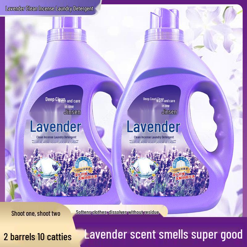 Lavender Laundry Detergent: Long-lasting Fragrance, Deep Clean & Stain Removal, Hand Wash Suitable.