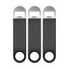 Lot de 3 Décapsuleurs Rapides en Acier Inoxydable Décapsuleur à Bière avec Poignée Confortable Revêtement Noir pour Barmen Barbecues