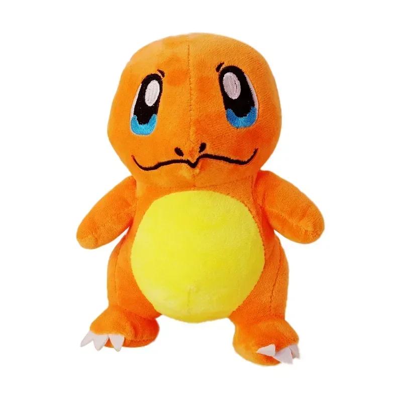 18-22cm Pikachu Plush Soft Stuffed Toy Pichu Charmander Bulbasaur Squirtle Psyduck Eevee Small Sleeping Children Gift