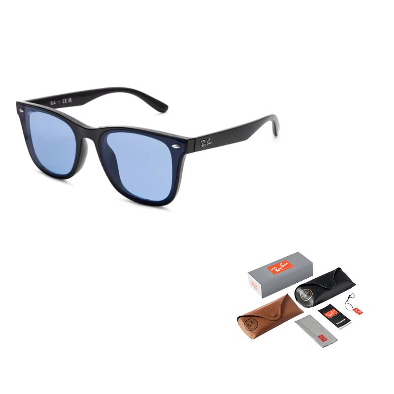 

RayBan Оправа с гравировкой на дужке Прямоугольные Солнцезащитные очки Унисекс Пара Черные 65 чёрный