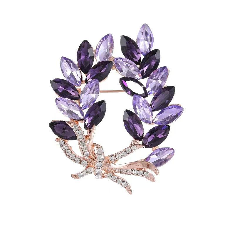

Элегантная фиолетовая брошь-булавка в виде цветка для женщин, девушек, модные аксессуары для одежды, костюма, ювелирные изделия, подарки