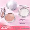 QXQY Pearlescent Highlight Powder - Shimmering Face Brightener with Glitter Flakes