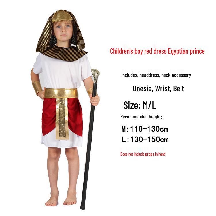 Dětský egyptský a řecký bojovník kostým: Faraon, Kleopatra, Princ, Princezna, Oblečení římské bohyně