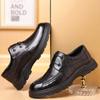 Spring New Middle-aged Leather Shoes Men's Platform Leather Shoes Men's Business First-layer Cowhide Casual Dad Shoes