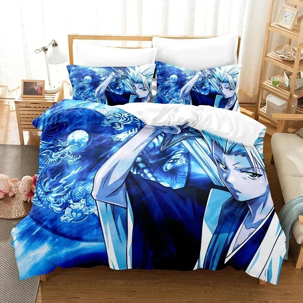 

Fashion Anime 3D The Bleach Bedding Set Printed Bed Set With Pillowcase Bed Duvet Cover Soft Queen King Size Bedclothes Home 70x133cm 2pcs