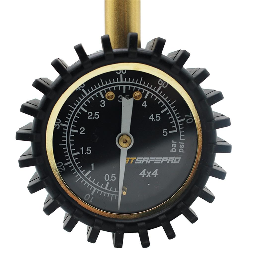 ATsafepro Reifenentlüfter mit Manometer 75 Psi 2 in 1 Professionell Schnellentleerung Spezielles Ventil für 4x4 Große Offroad-Reifen auf Jeep