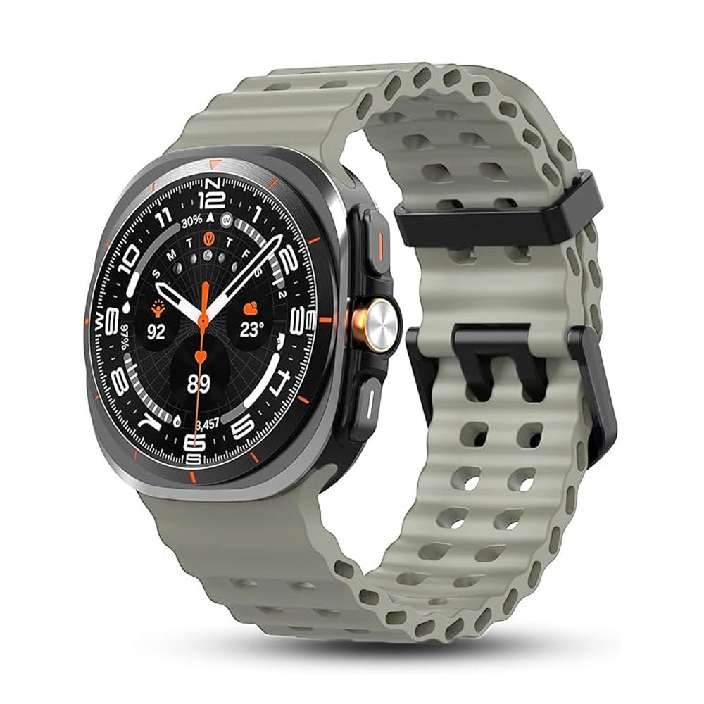 Cinturino Originale per Samsung Galaxy Watch Ultra 47mm accessori Braccialetto Sportivo in Silicone Marino Correa Galaxy Watch 7 Ultra Band