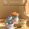 YOUKEBEI Stainless Steel Baby Insulated Suction Bowl