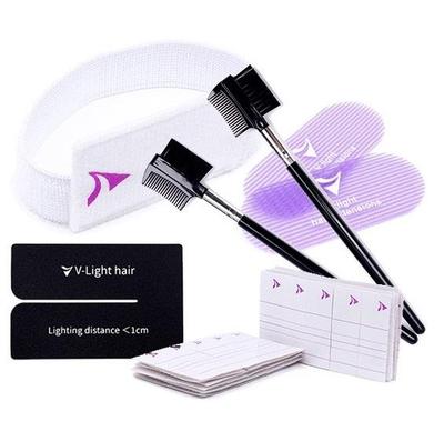 V-LIGHT HAIR EXTENSIONS Hairdressing Set Bracelet Stickers Velcro