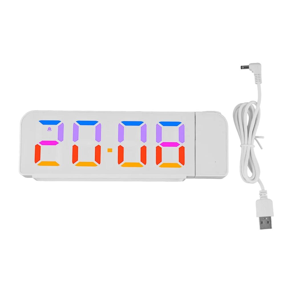 Rotatable Projection Clock Adjustable Projection Clock 3-stage Immersion Switch Intuitive Buttons For Older People