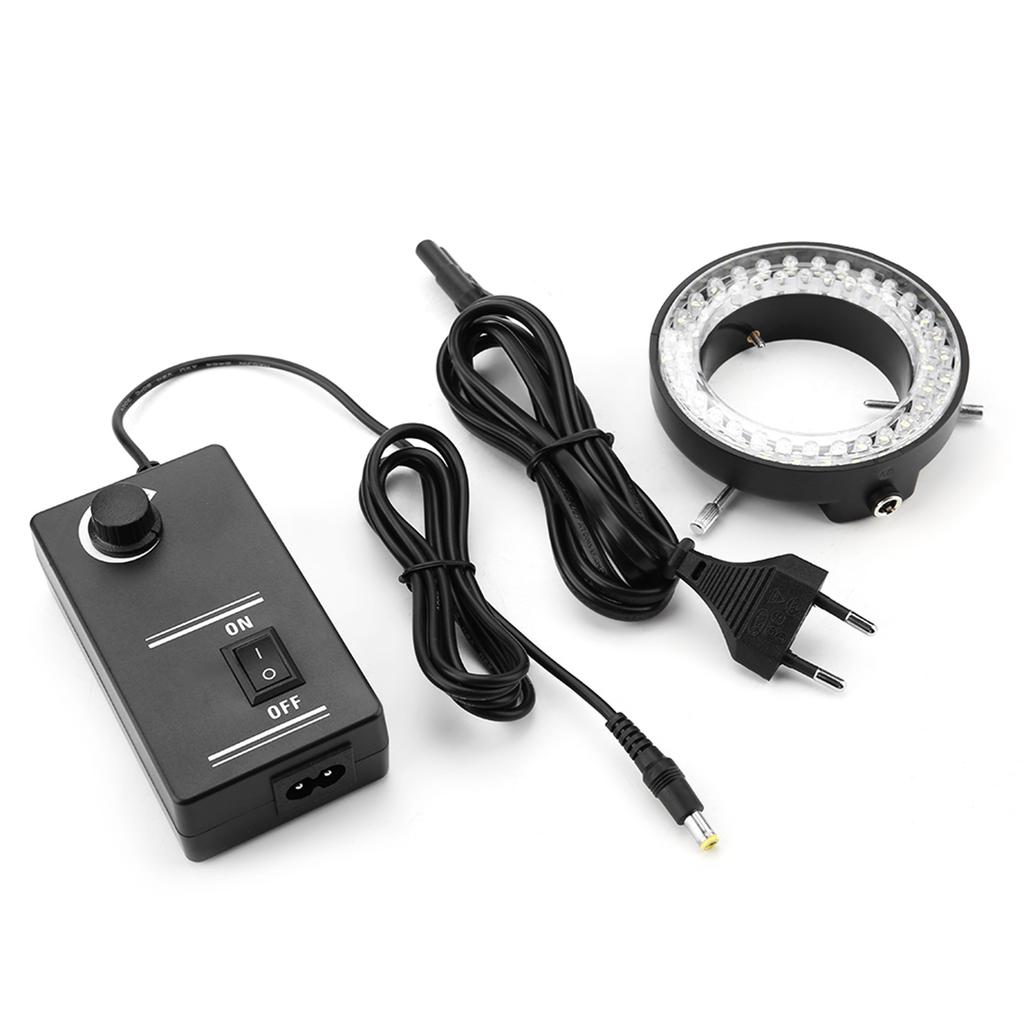 3.5W Microscope Camera 60LED Light Source Brightness Adjustable Ring Lamp