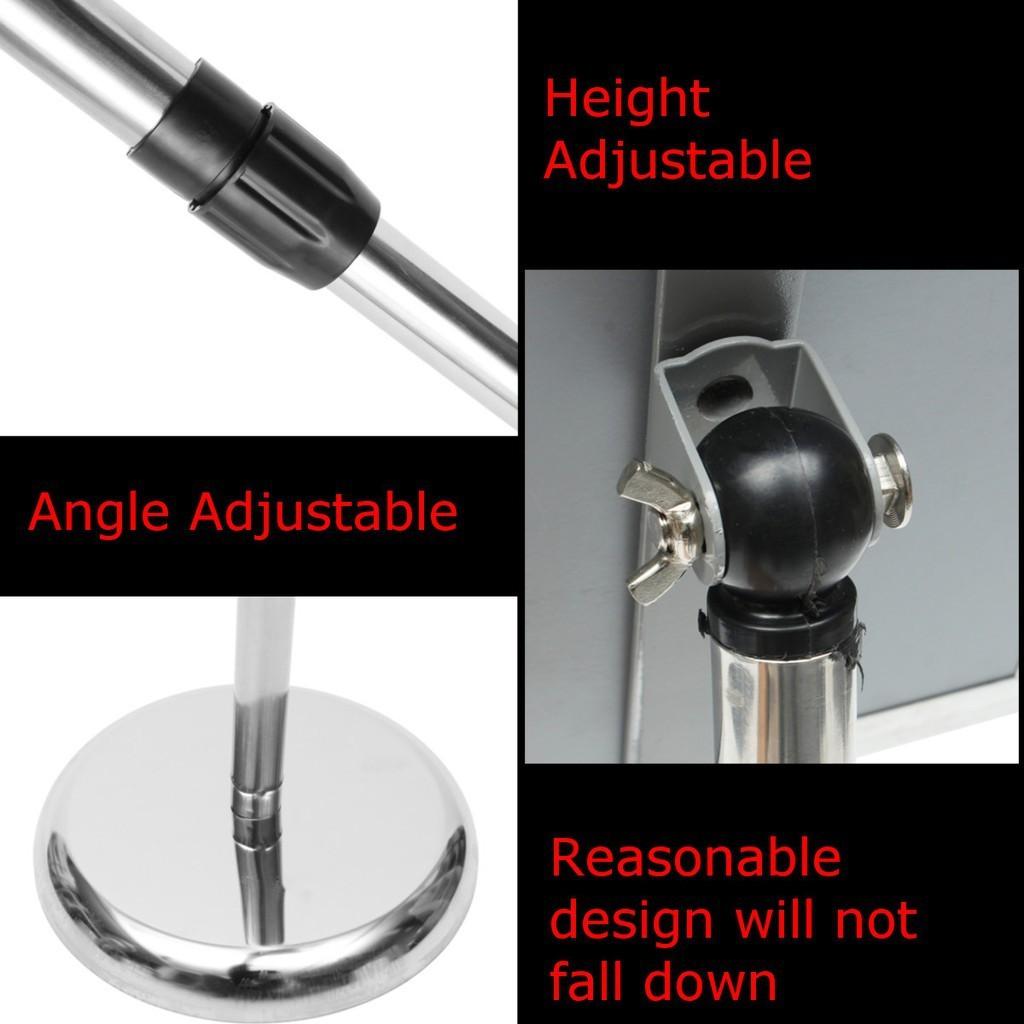 A2 A3 A4 Sign Display Board Poster Stand Sign Holder Hotel Restaurant Stainless Steel Stand Billboard Adjustable Poster Stand