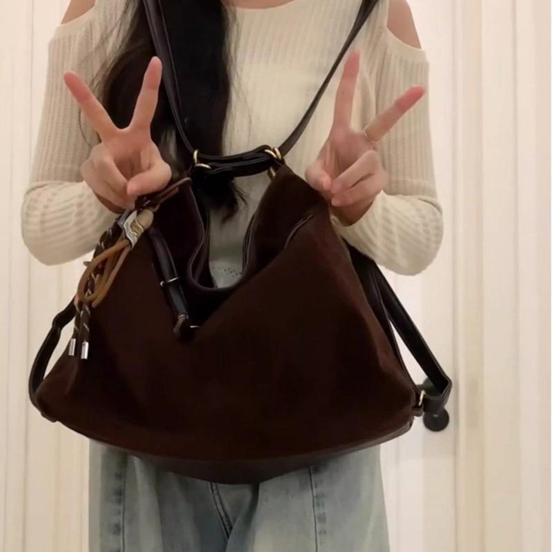 Commuter Backpack, Large Capacity Tote Bag, Versatile Single Shoulder Crossbody Bag