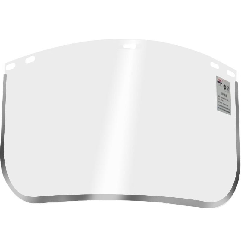 PVC Safety Face Shield with Helmet Bracket