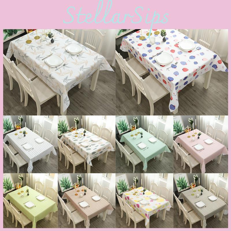 Waterproof Peva Tablecloth With Fresh And Beautiful Plaid Pattern**