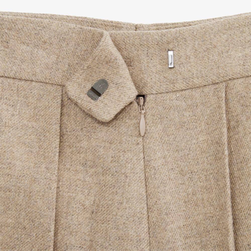 [lacoste] Women's Wool Pleated Midi Skirt JF427E-55NDPC