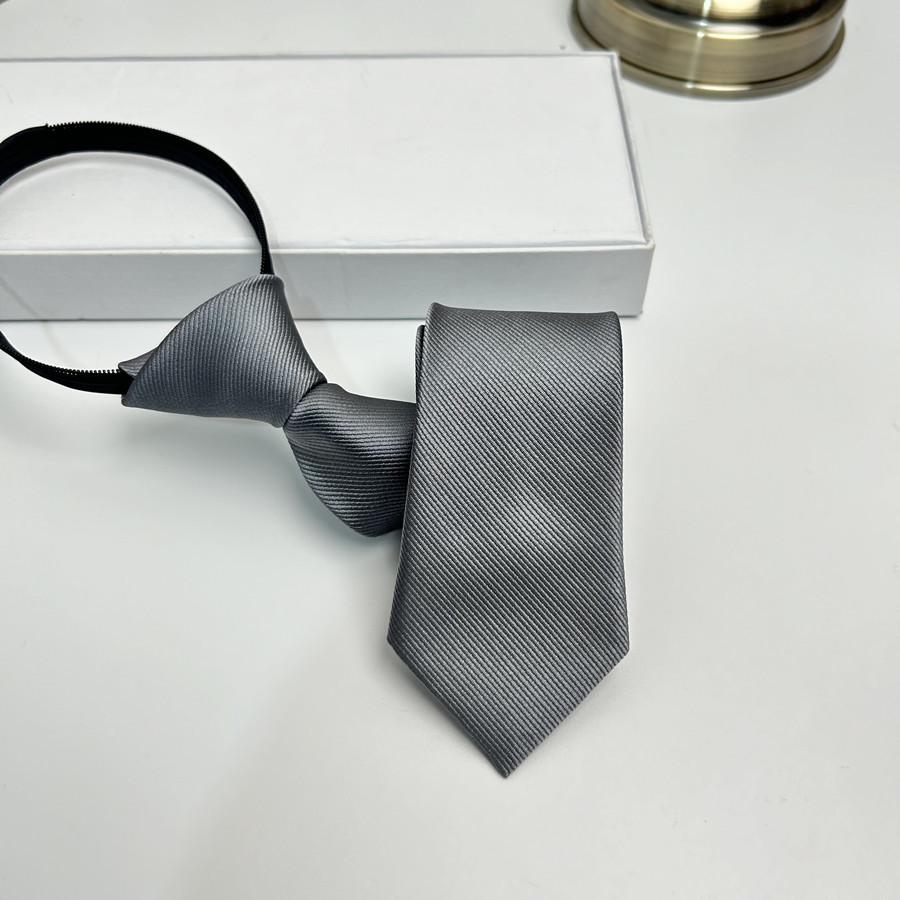 Herren Krawatte Saphirblau Einfarbig Lässig 5 cm Schmale Version Monochrom Reißverschluss Typ Freihändig Einzug Druck