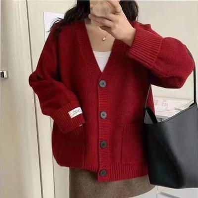 Autumn Women Sweater Knitting Basic Fashion Tops Tees Cardigan Long Sleeve Korea Shirt Loose Casual Show Thin Coat