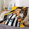 Juventus Soccer Player Art Portrait Print Flannel Blanket Soft Warm Throw Blanket Football Fan Sofa Bed Home Decor