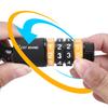 Cable Helmet Lock Quick Locking Waterproof 4-digit Password Anti-theft Motorcycle Helmet Password Lock Bike Supplies