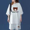 Two-piece Set Women Summer Oversized T-Shirt Short Sets Cartoon Graphic Kawaii Cute Short Sleeve Top Sports Casual Suits
