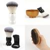 Mens Shaving Brush With Wooden Handle For Beard Grooming And Facial Cleansing