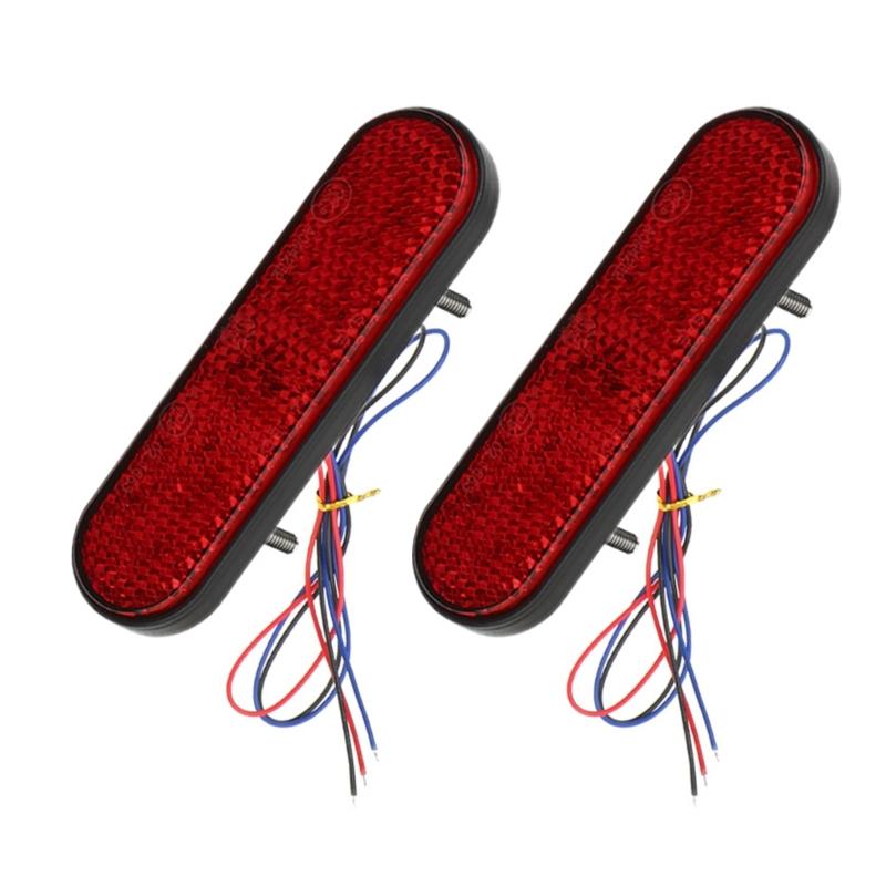 

24 LED Turn Signal Light Oval Trailer Lights Side Marker Tail Light Replacement Tail Stop Brake Light Easy Installation