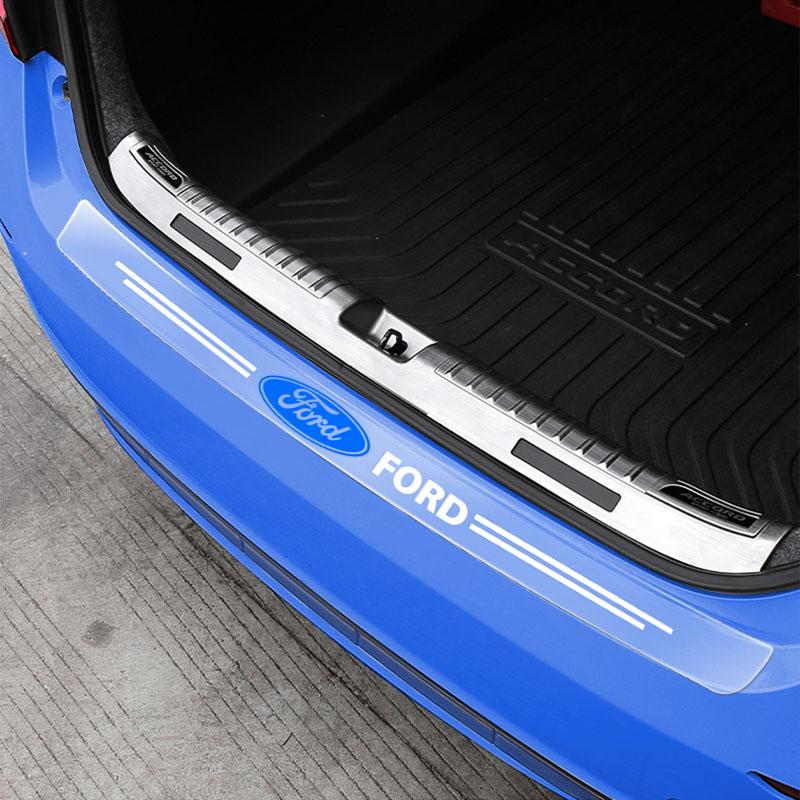 1 ks Průhledná ochranná nálepka na znak kufru auta, Autodoplňky pro Ford Focus Mondeo Kuga Fiesta MK7 Escort Explorer Edge 2 4 MK2 MK4