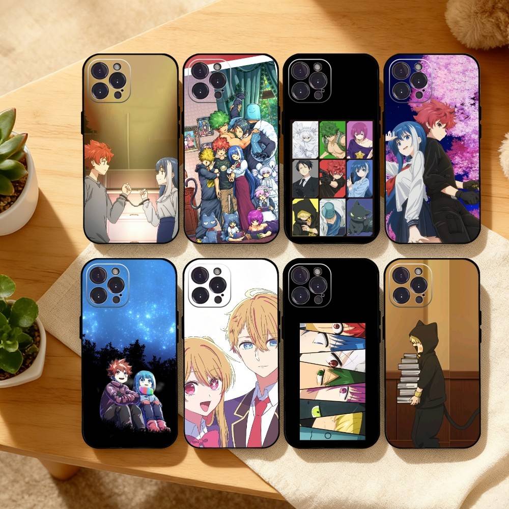 Night S-Sakuras Big Operation Phone Case For iPhone17,16,15,14,13,12Plus,Pro Max,XS,5G Soft Silicone Black Cover