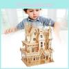 Villa Model Fantasy House Kit 3d Puzzle Model Set Woodcraft Construction Toy