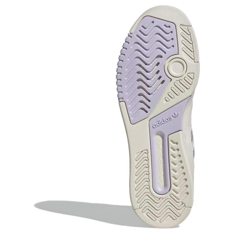 Adidas DROP STEP 2.0 Anti-Slip Wear-Resistant Low-Top Skateboard Shoes Women's White Purple Sneakers JP5887