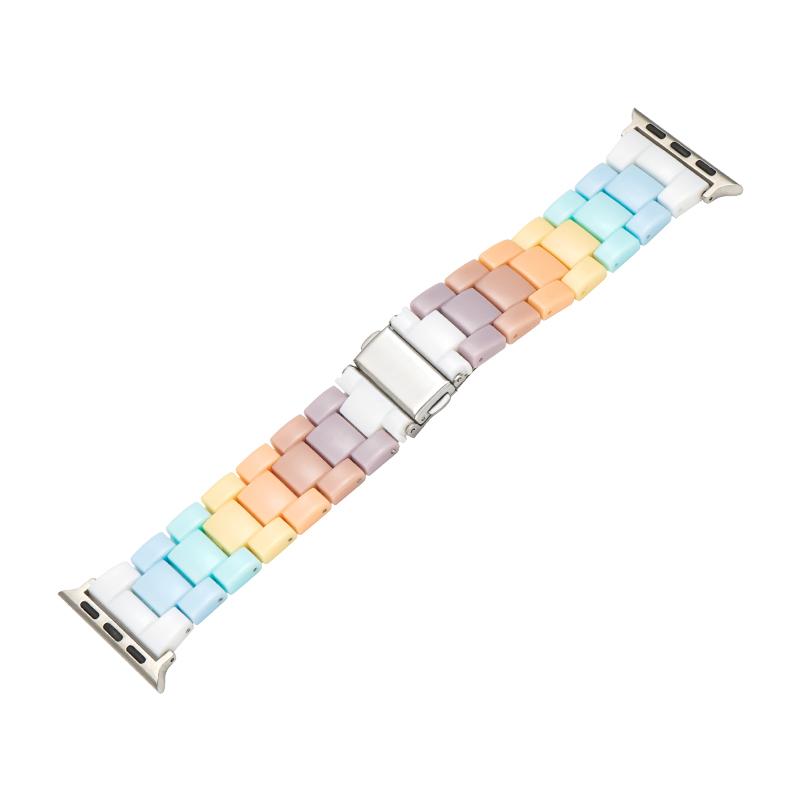 For Candy Rainbow Band For Apple Watch Strap 8 7 6 5 4 3 SE 42MM 38MM 44MM 40MM Fashion Loop For iWatch 41MM 45MM Smart Watch Correa