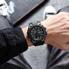 Men's Waterproof Dual Display Sports Watch with Shockproof Multifunctional Quartz
