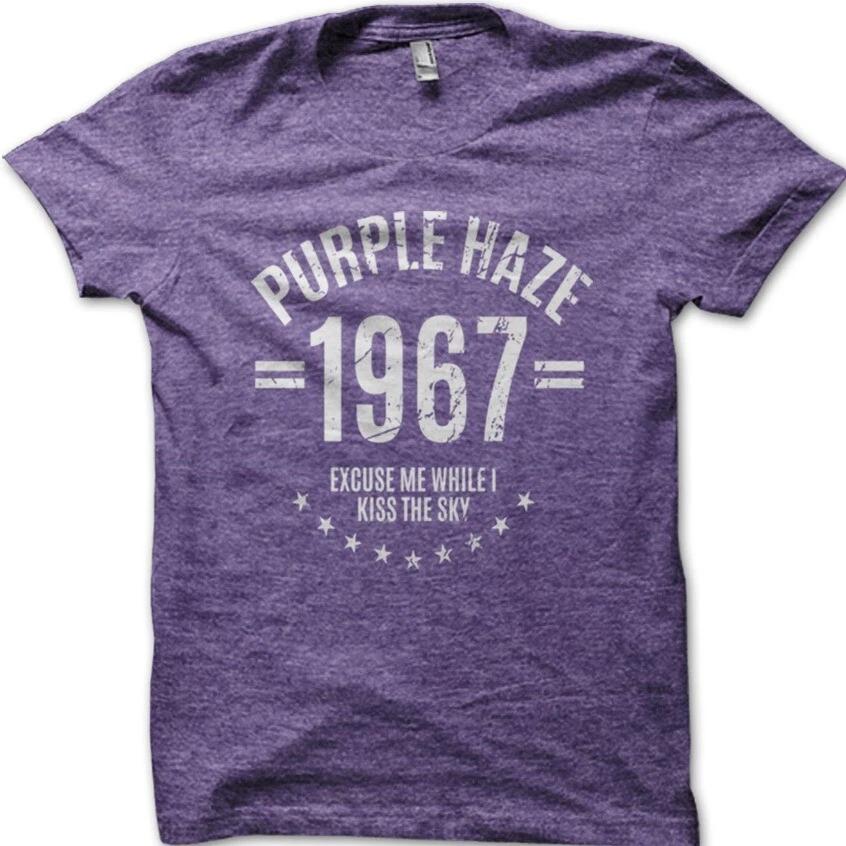 Хлопковая футболка 9030, вдохновленная Purple Haze Джими Хендрикса 1967 года M
