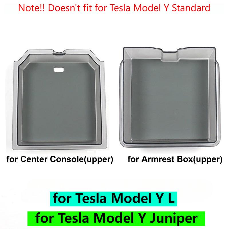 for Tesla Model Y L Juniper 2026 Center Console Storage Box Armrest Box Hidden Organizer Cup Mat MY YL 2025 Interior Accessories