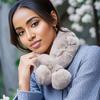 Faux Fur Neck Warmer Scarf - Cozy, Windproof & Stylish for Winter Outings