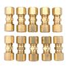 Brass Brake Line Union Kit with Ten Pieces Compatible with For OD Tubing