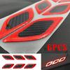6Pcs Vehicle Vent Edge Bumper Reflective Sticker Carbon Fiber Car Accessories