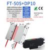 GTRIC Through-Beam Matrix Array Fiber Optic Sensor Set With Digital Display Amplifier 12-24V DC PNP Fast Response Optical Switch
